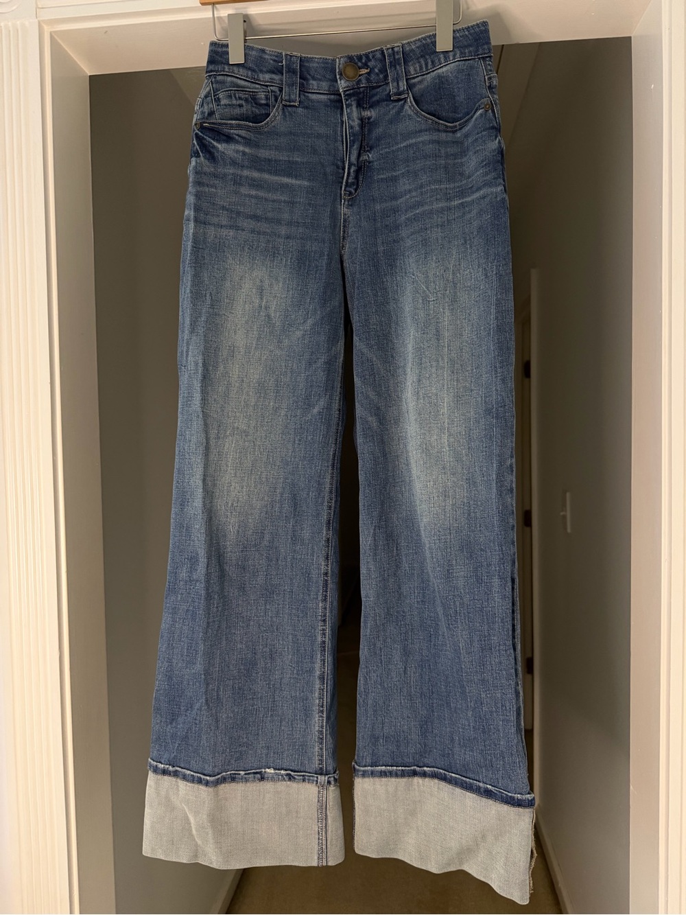 Wit & Wisdom Wide-Leg Cuffed Women's Jeans